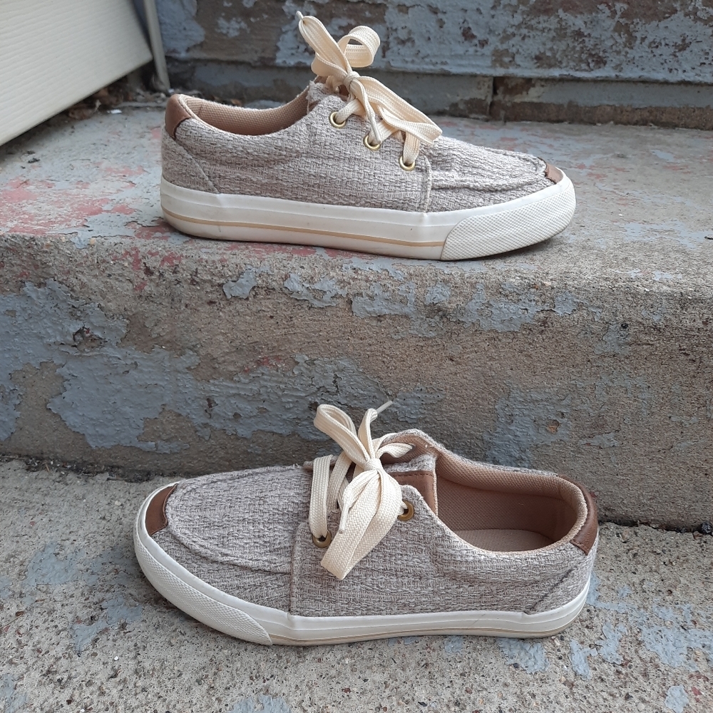 Roper Woven canvas sneaker shoe size 6